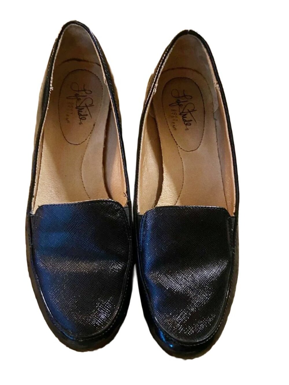 Life Stride Black Women's Slip-On Loafers